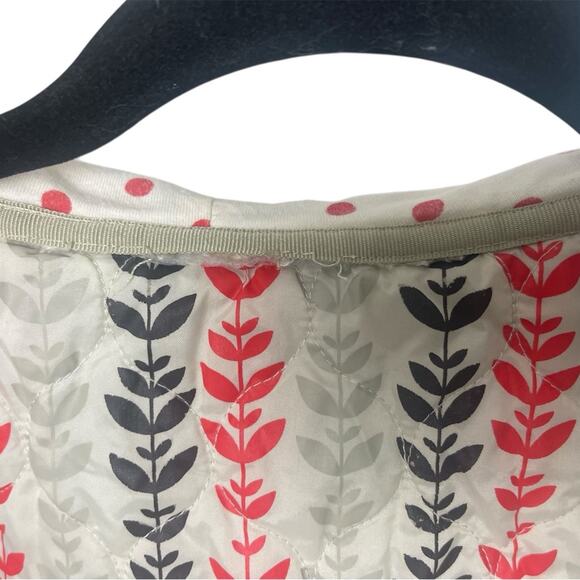 ELEMENT Cable Knit Hooded Sweater Jacket Polka Dot Lined Quilted Interior, M - Picture 4 of 7